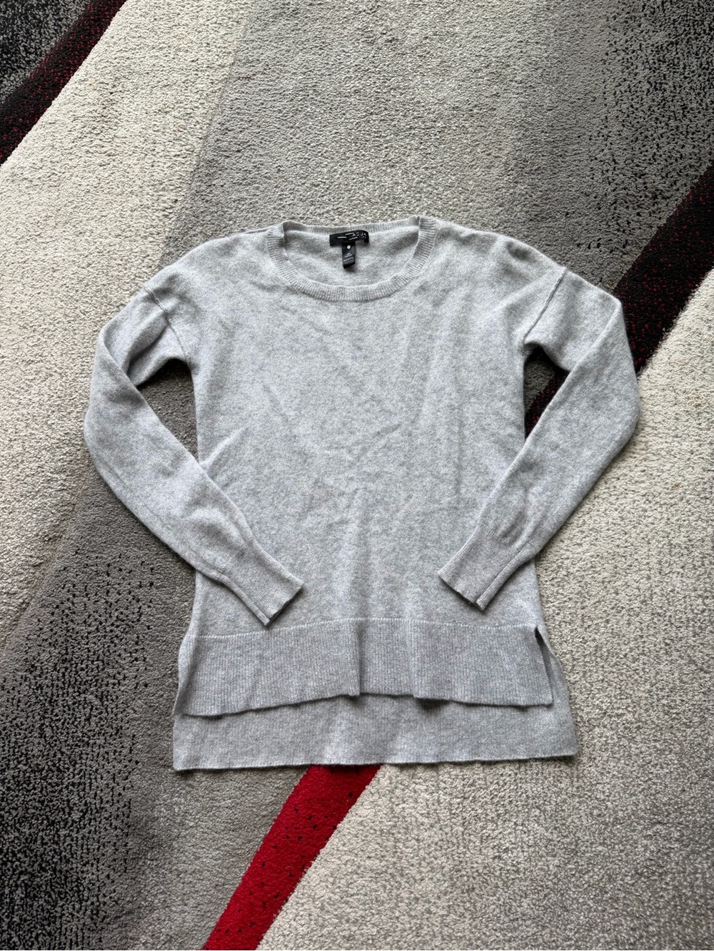 Aqua Gray Cashmere Sweater
